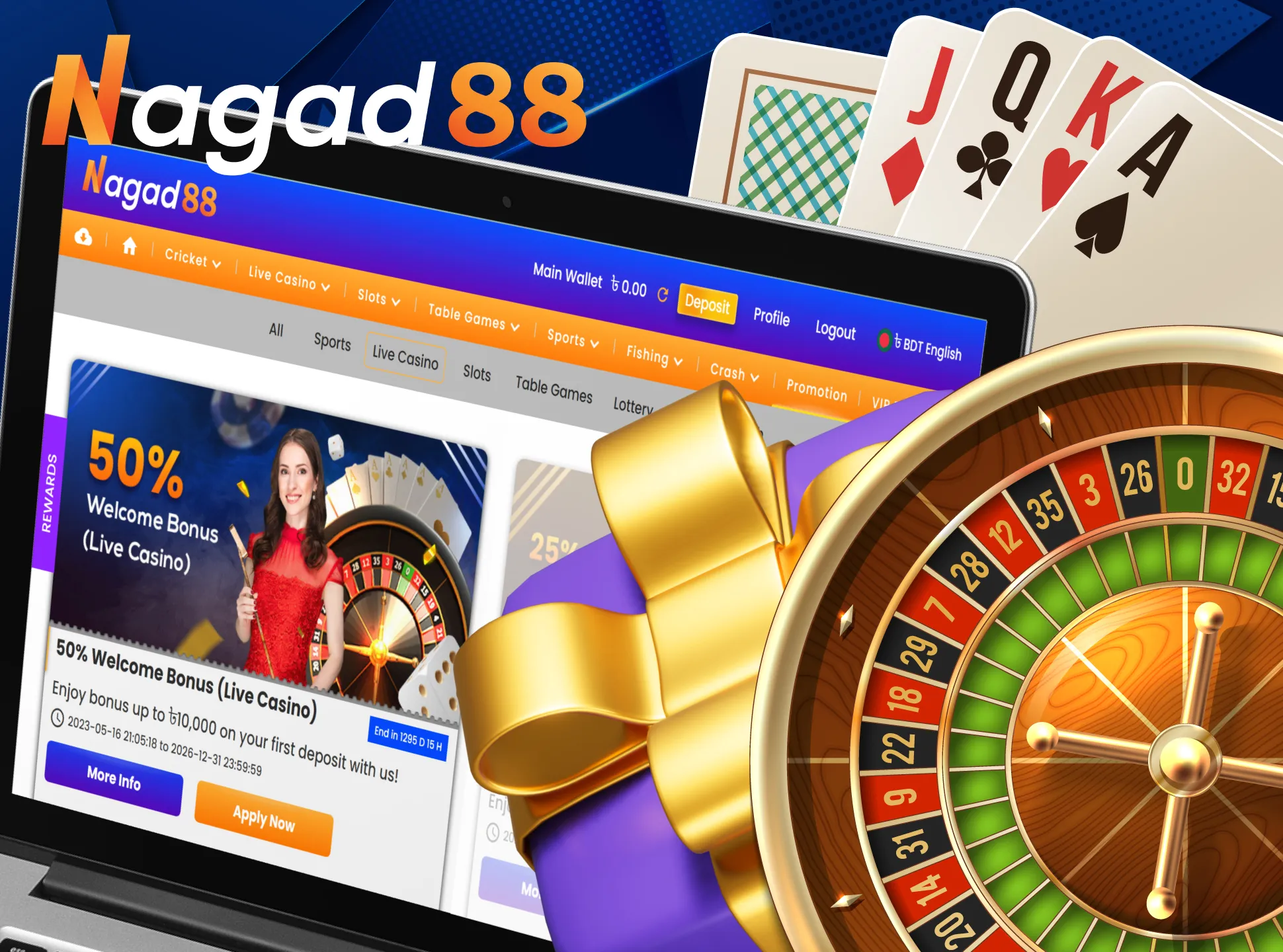 Take advantage of the welcome live casino bonus from wow77.